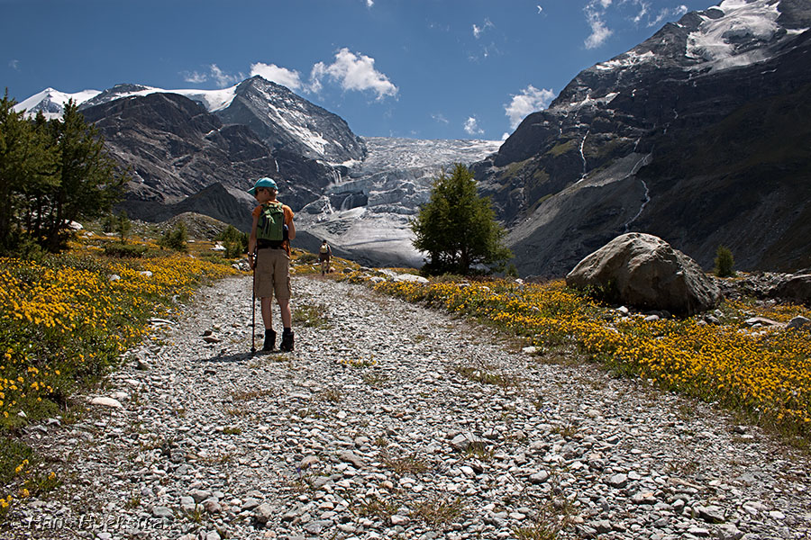 Turtmanntal, richting gletsjer