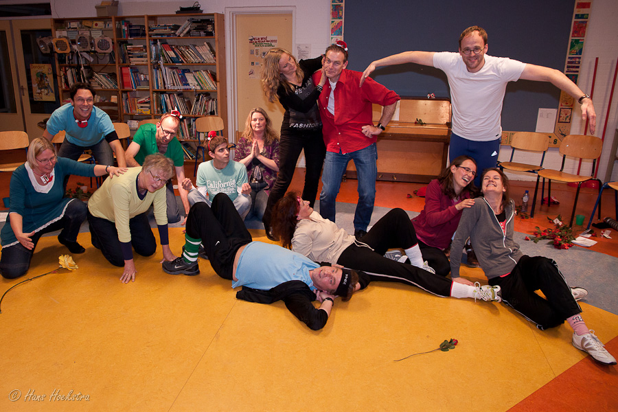 De cursusgroep en trainster