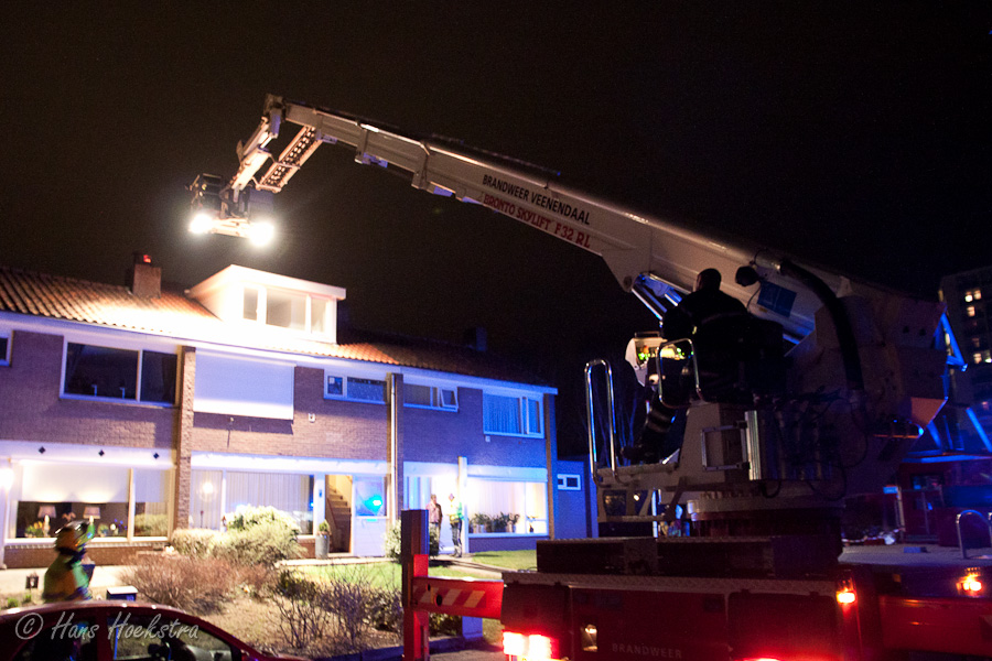 Hoogwerker wordt ingezet