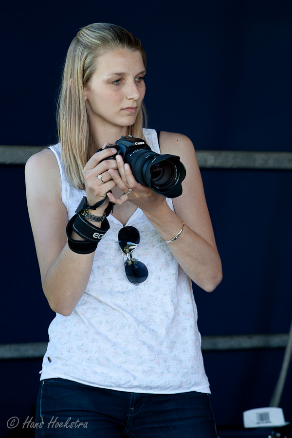 Marly tijdens de podium shoot