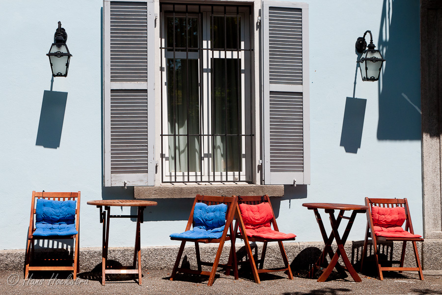 Straatterrasje in Locarno