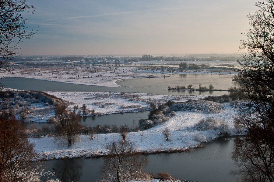 Uitzicht over de Blauwe kamer en de Betuwe