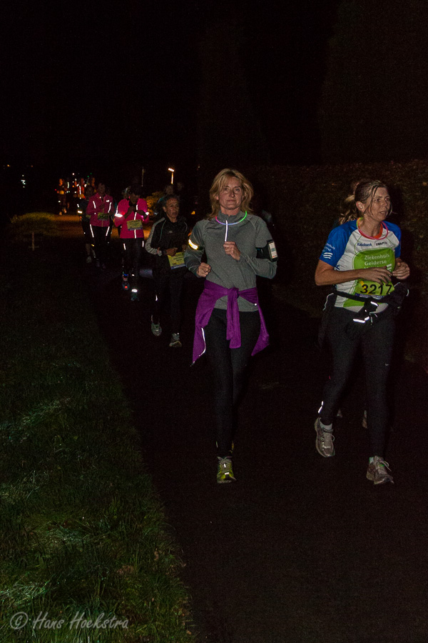 Bergrace, onderweg in het donker